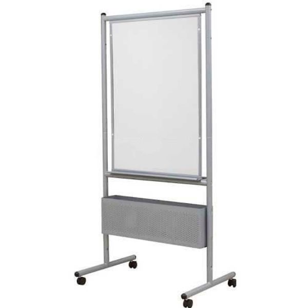 Nest Easel - Silver Frame with Porcelain Steel Markerboard