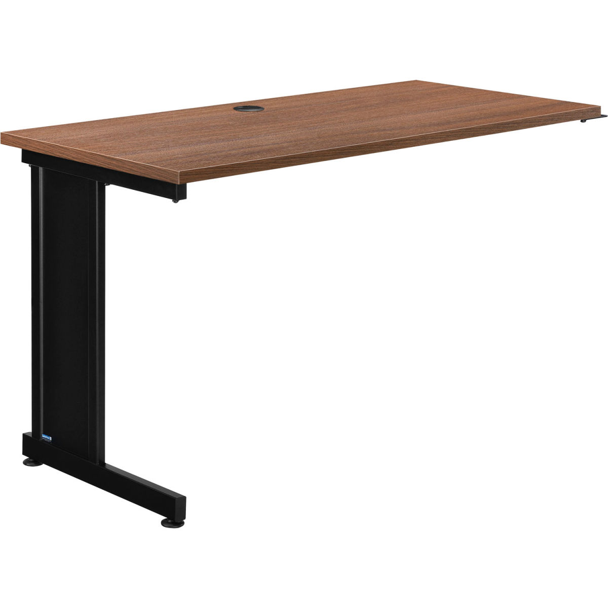 Global Industrial 695216WN 48 in. Interion Left Handed Return Table - Walnut
