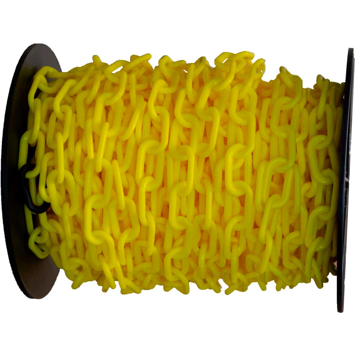 Mr. Chain Plastic Chain Barrier On A Reel, Yellow - 1.5 in. x 200 ft.