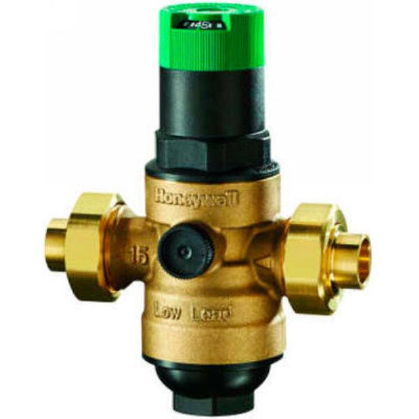 B1519344 Honeywell 0.5 in. DS06 Dialset Low Lead Pressure Regulating Valve - Single Union NPT