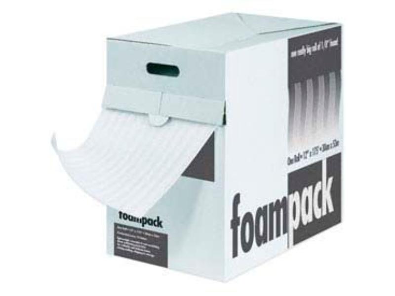 Air Foam Dispenser Pack, 175 ft Length, 24 in Width, 1/8 in Height, White