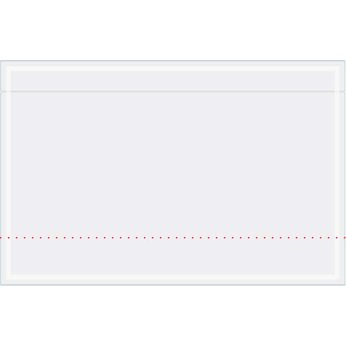 10.75 x 6.75 in. Clear Face Document Envelopes - 500 per Case