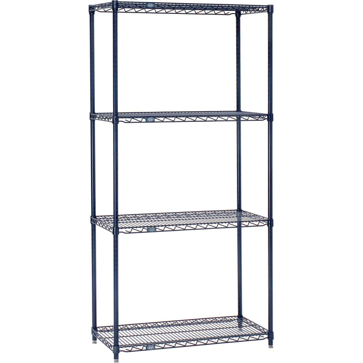 Picture of Global Industrial 21305N 54 x 30 x 21 in. Nexelon Blue Epoxy Starter Wire Shelving