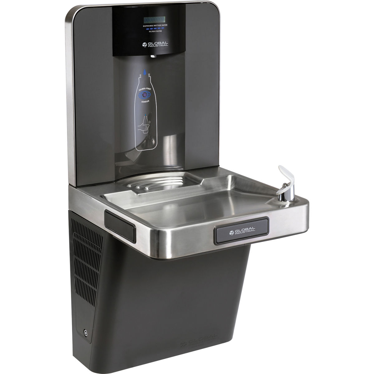 Refrigerated Drinking Fountain with Bottle Filler, Filtered