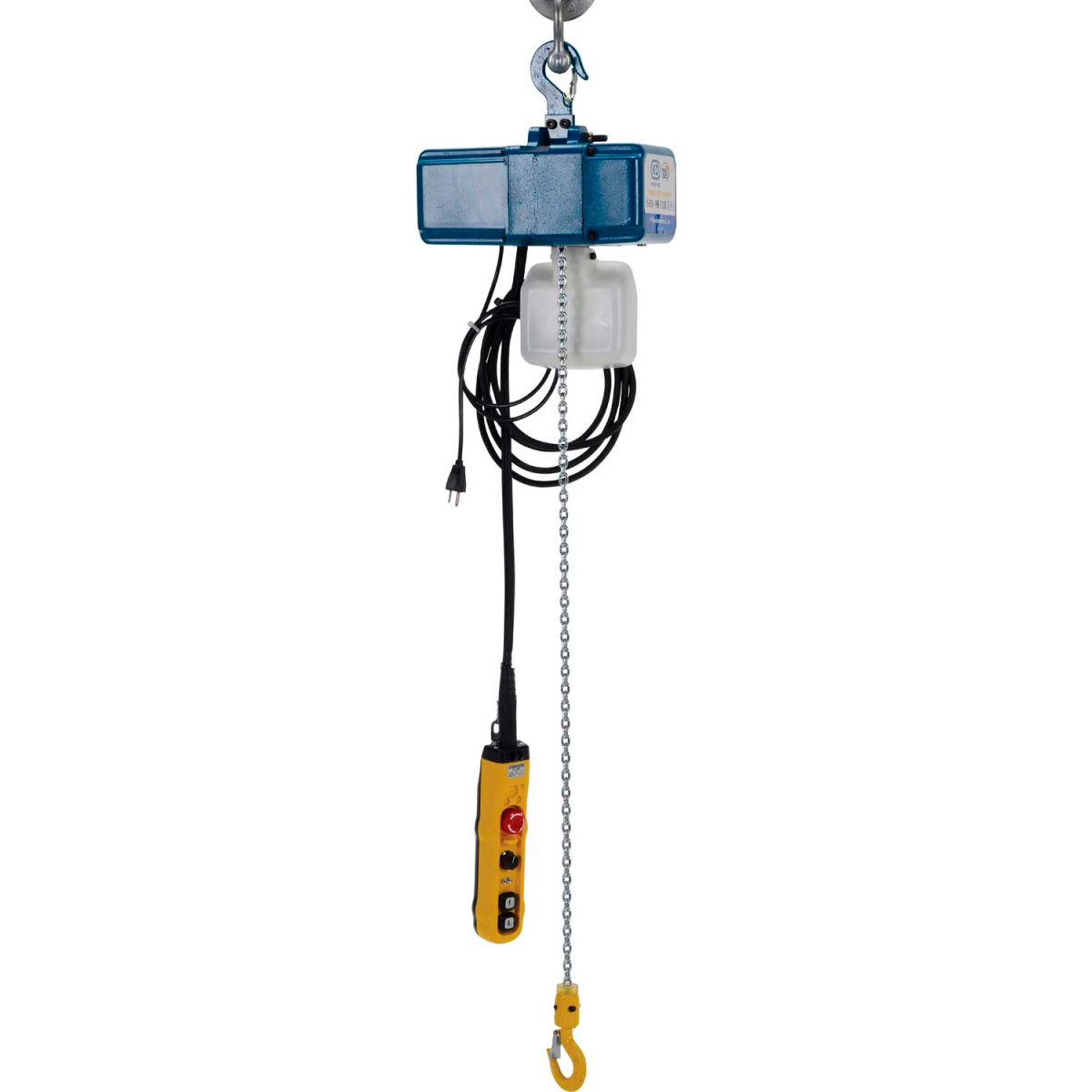 0-49 FPM, 115V & 250 lbs Variable Speed Electric Chain Hoist with 13 ft. Lift