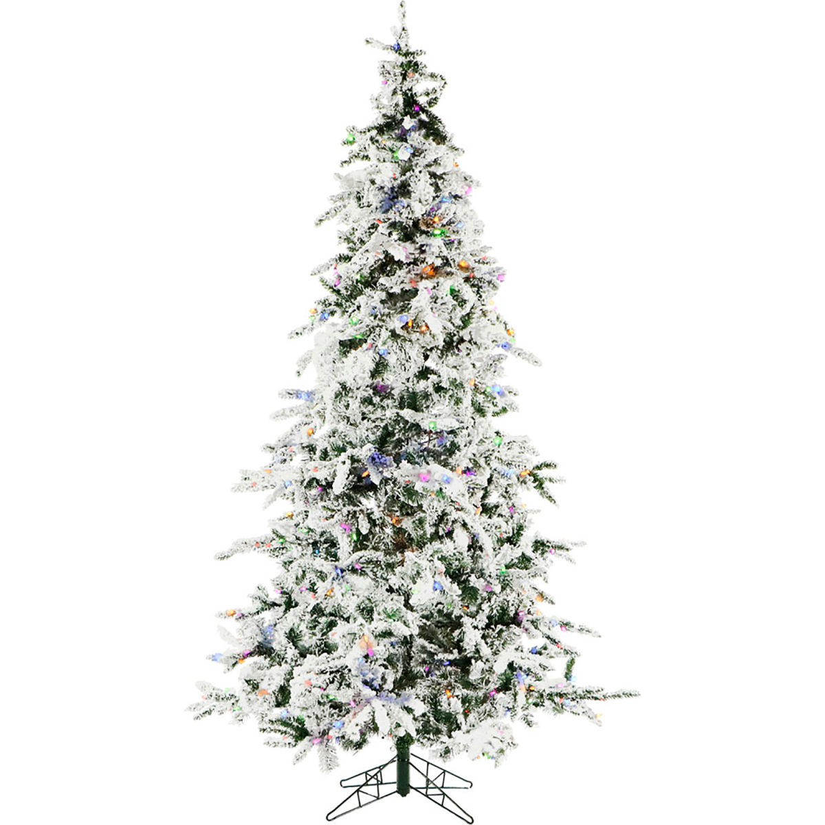 Picture of Almo Fulfillment Services B2281745 7.5 ft. Christmas Time Artificial Tree - White Pine&#44; Multi-Color & Clear LED Lights