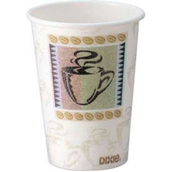 Picture of Lagasse B567579 8 oz Coffee Dreams Design Dixie PerfecTouch Hot Cups - 1000 Count