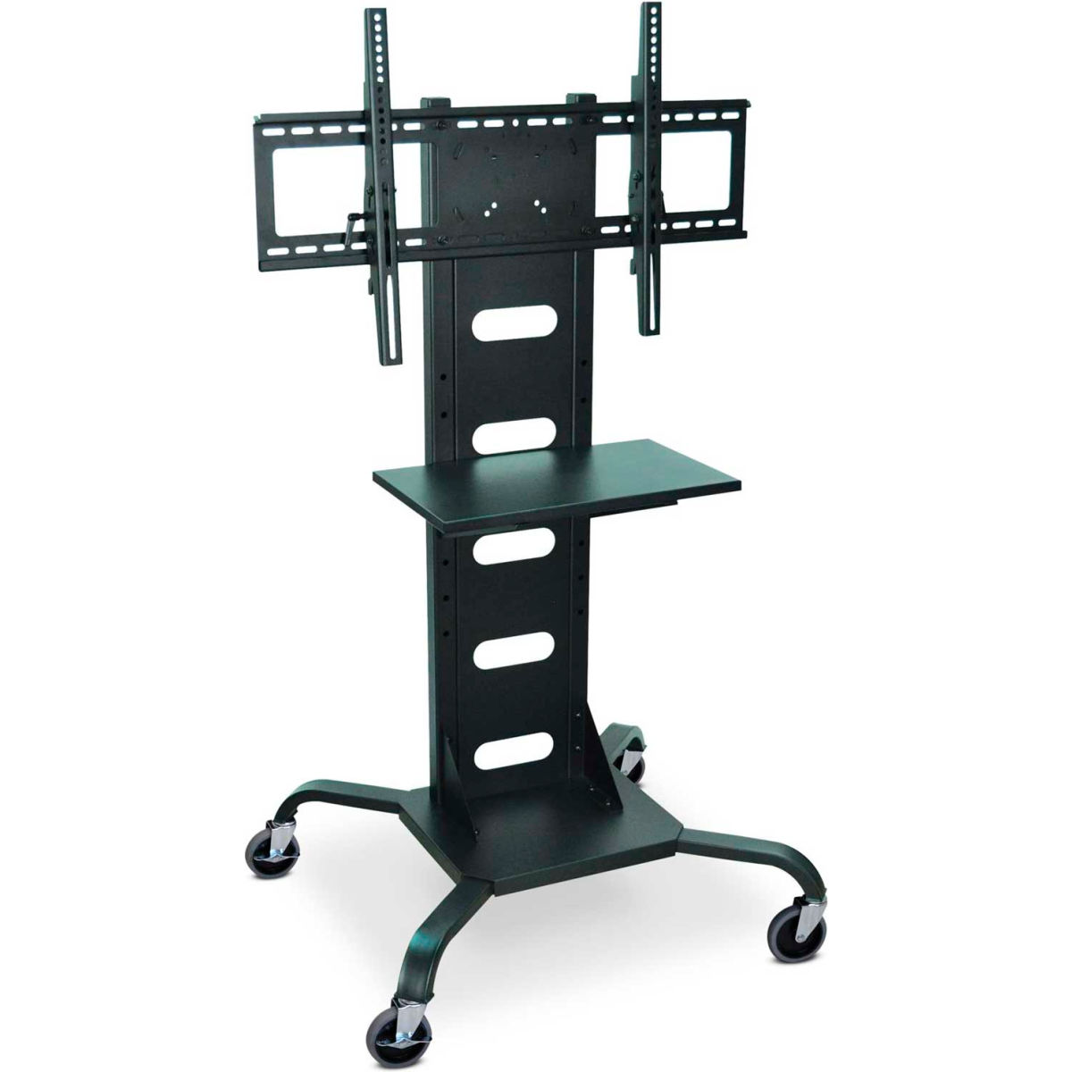 Mobile Flat Panel TV Stand for 37-60 in. TVs, Black