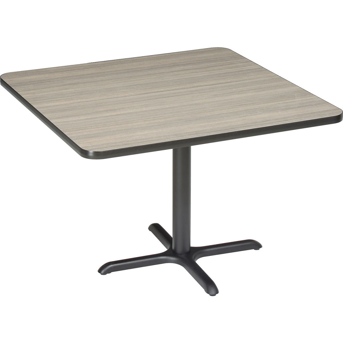 695675CL Interion 42 in. Square Restaurant Table, Charcoal