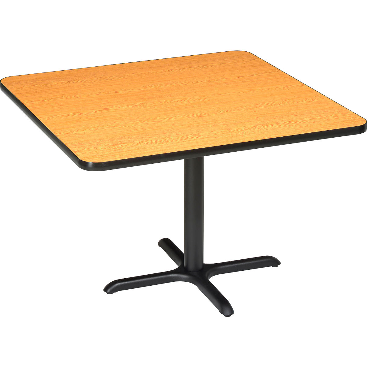 695675OK Interion 42 in. Square Restaurant Table, Oak
