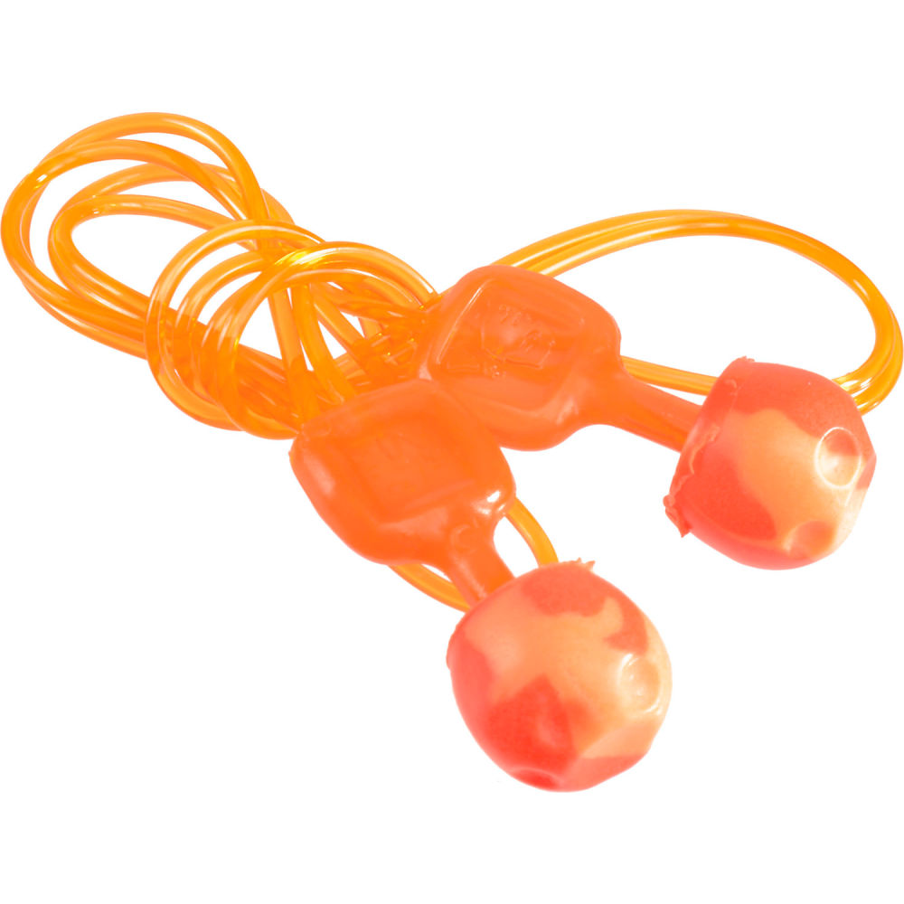 Picture of North Safety B2282447 NRR 28 Howard Leight Corded TrustFit Ear Pod&#44; Orange & Yellow - 100 Pairs