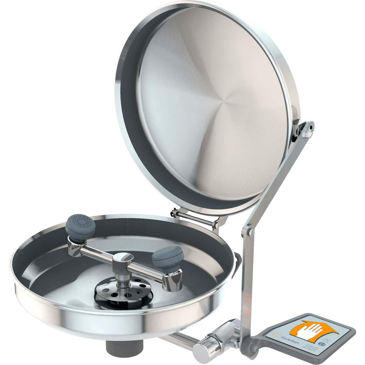 G1814BC Eye Wash Wall Mounted Station with Stainless Steel Bowl & Cover
