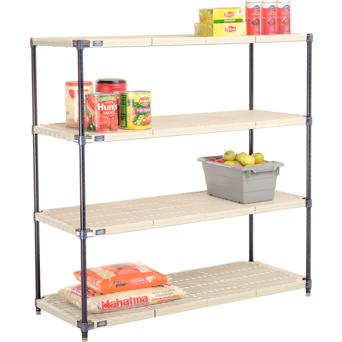 Nexelite Vented Plastic Nexelon Shelving - 54 x 21 x 54 in.