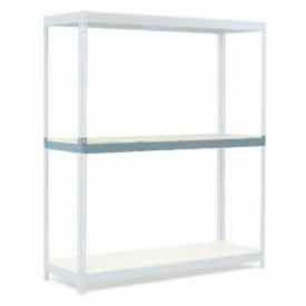 60 x 48 in. Additional Level Wide Span Rack with Wood Deck, Gray