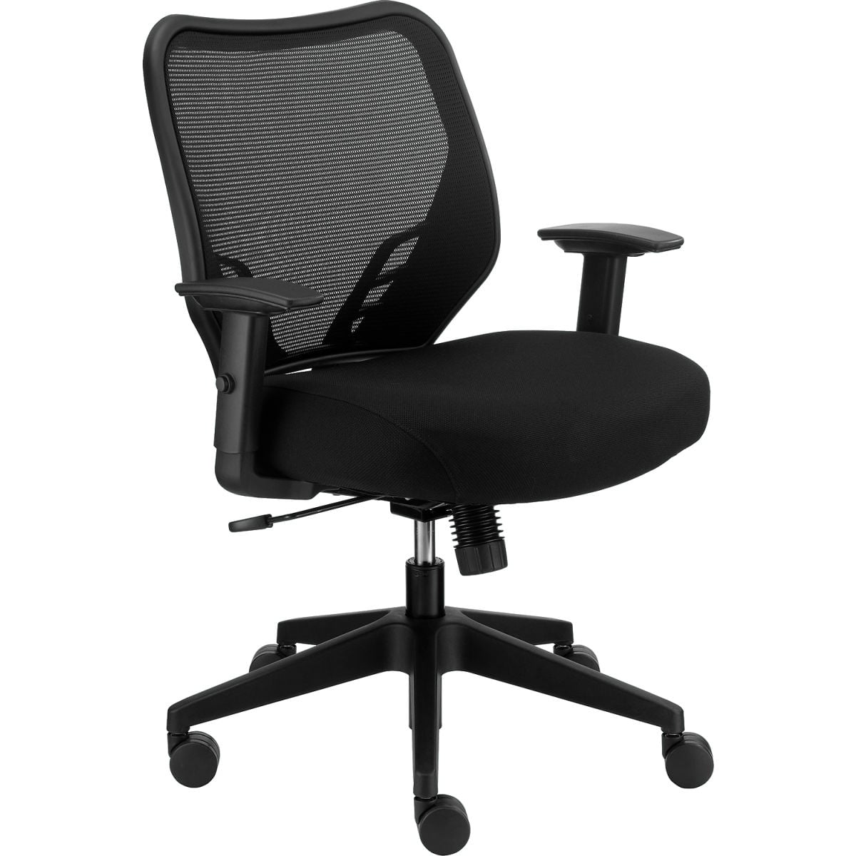 Global Industrial 695729 Mesh Back Chair with 3 in. Memory Foam - Black