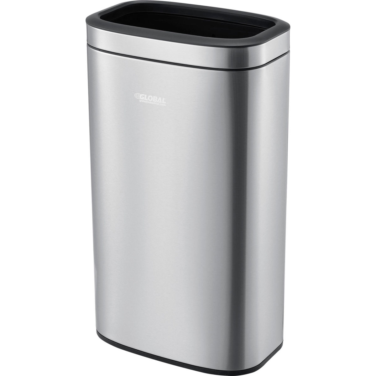 8 gal Stainless Steel Slim Open Top Trash Can