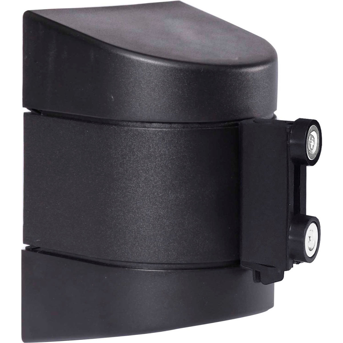 Global Industrial Magnetic Retractable Belt Barrier with 30 ft. Red Authorized Belt - Black