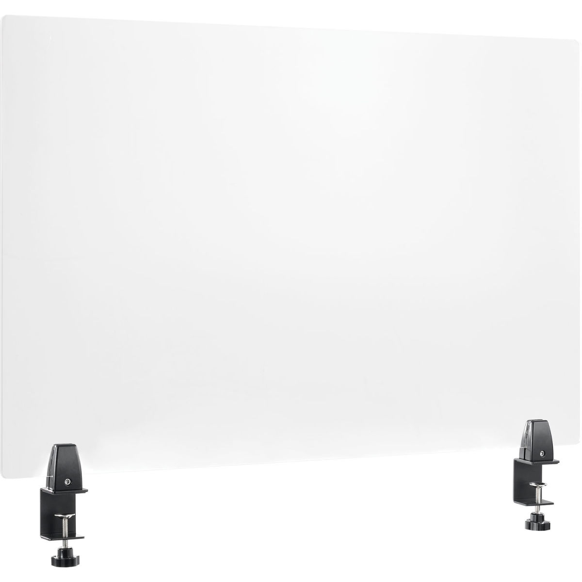 24 x 36 in. Interion Mounted Clear Frameless Desk Divider