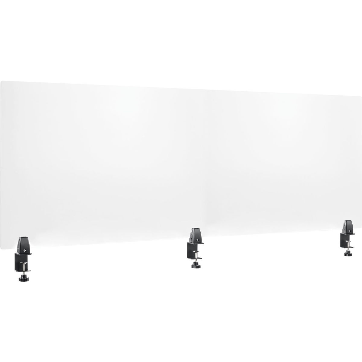 24 x 60 in. Interion Mounted Clear Frameless Desk Divider