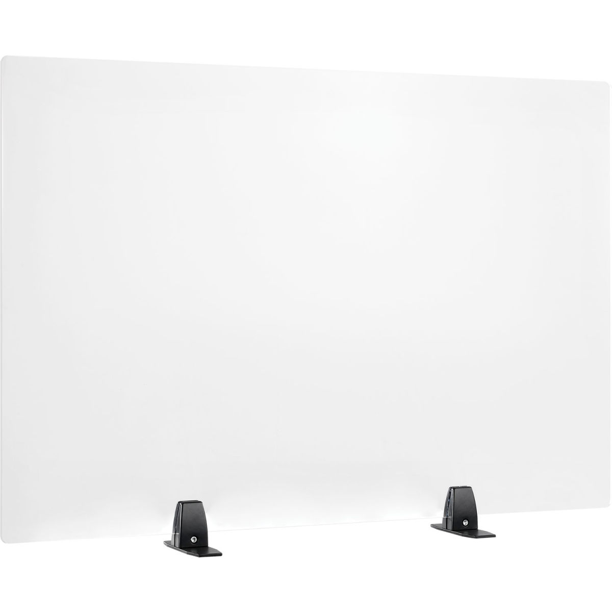 24 x 36 in. Interion Freestanding Clear Frameless Desk Divider