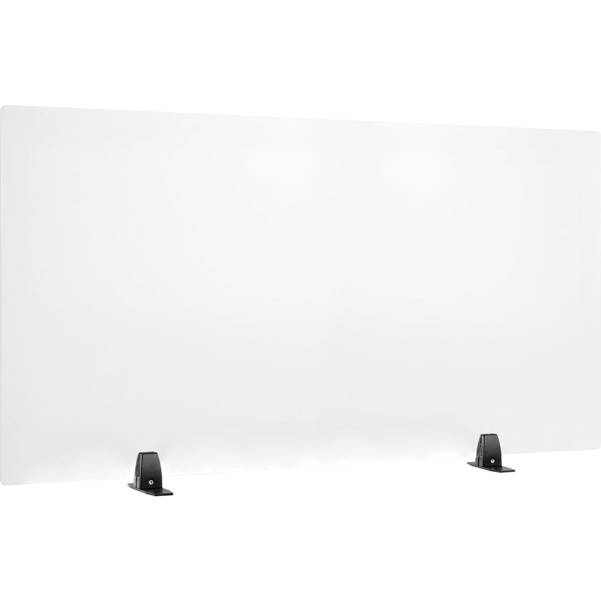 24 x 48 in. Interion Freestanding Clear Frameless Desk Divider