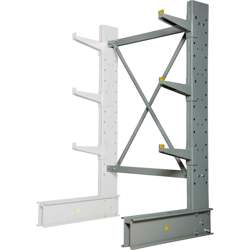 Global Industrial 320828A 6 in. Single Sided MD Add-On Cantilever Rack Unit with Lip