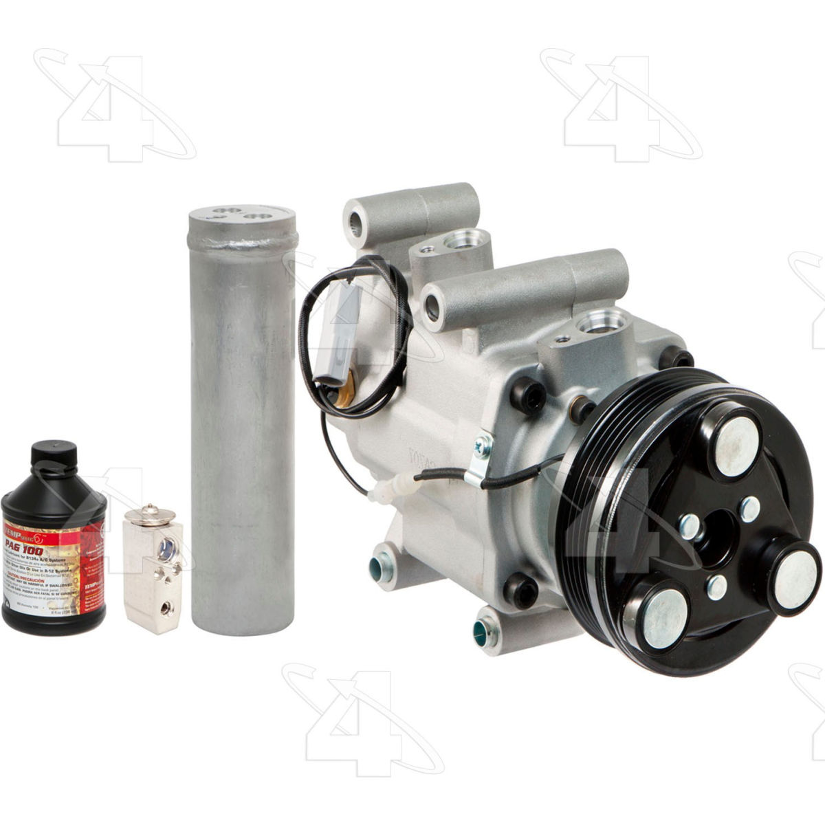 Four Seasons B2462004 1508NK Complete Air Conditioning Kit with New Compressor for 2004-2006, 2009-2009 Mazda 3