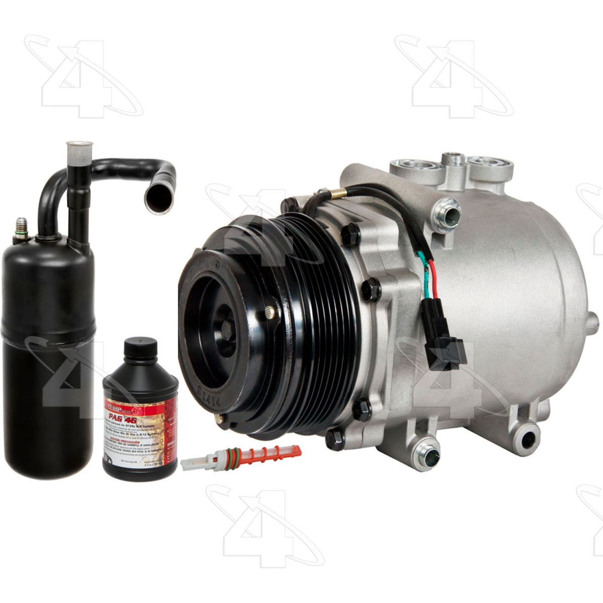 Four Seasons B2461451 7589NK Complete Air Conditioning Kit with New Compressor for 2003-2005 Ford Crown Victoria