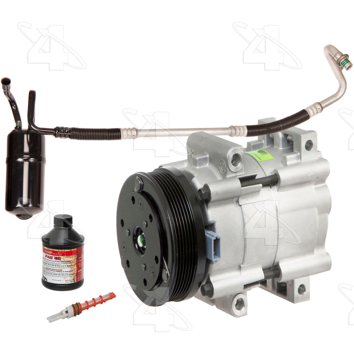 Four Seasons B2467327 4889NK Complete Air Conditioning Kit with New Compressor for 2006-2007 Ford Taurus