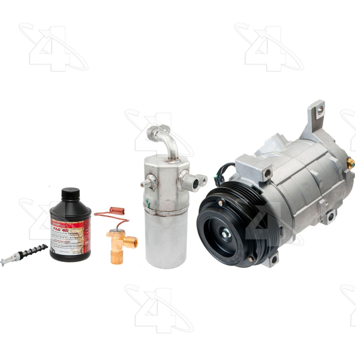 Four Seasons B2468142 8008NK Complete Air Conditioning Kit with New Compressor for 2003-2006 Cadillac Escalade