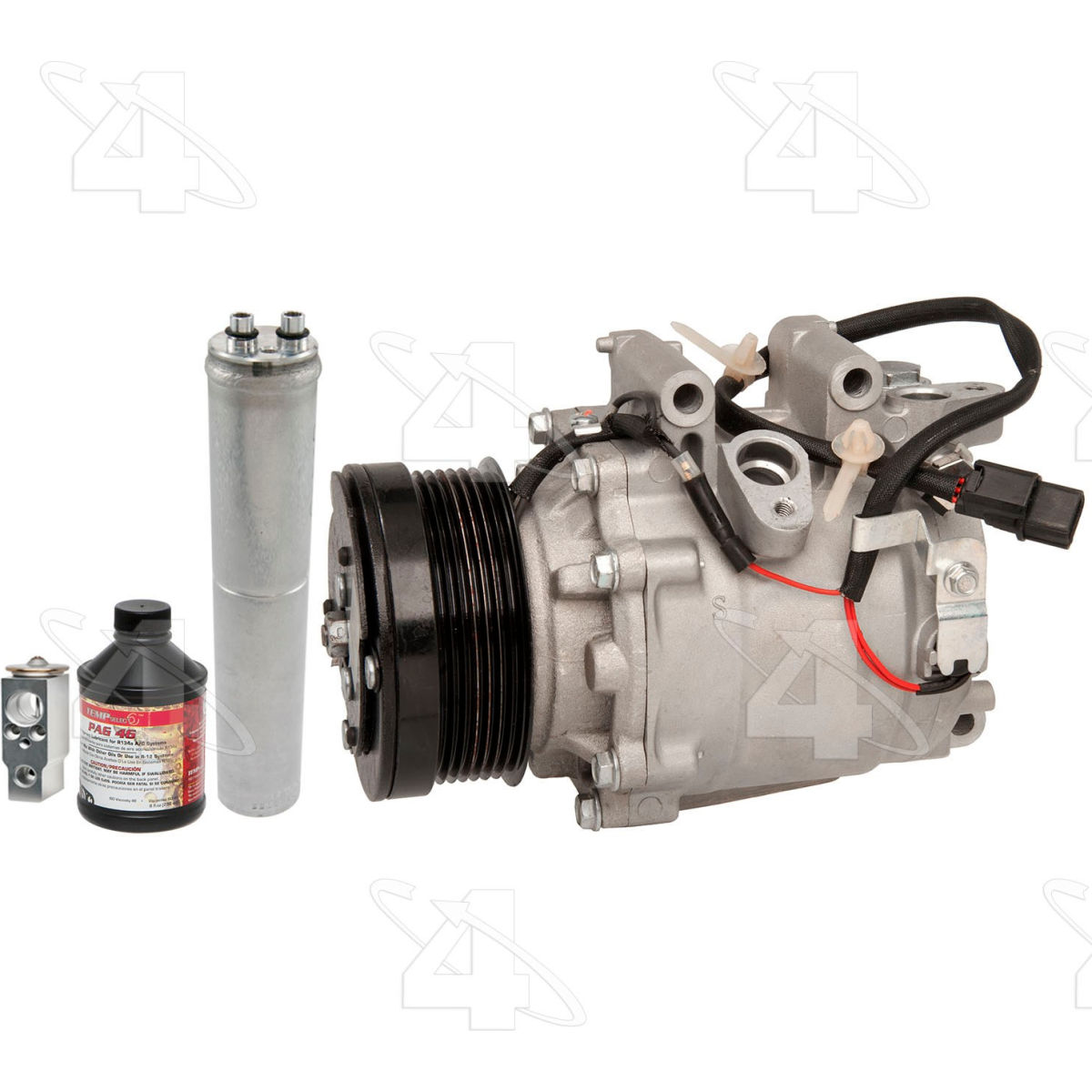 Four Seasons B2461461 4876NK Complete Air Conditioning Kit with New Compressor for 2006-2011 Honda Civic