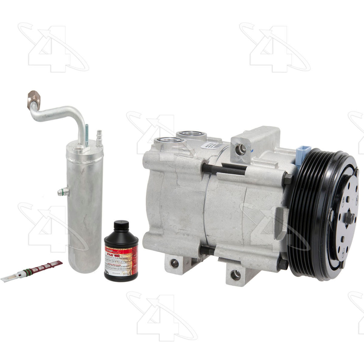 Four Seasons B2463384 1752NK Complete Air Conditioning Kit with New Compressor for 2002-2004 Ford F-250 Super Duty