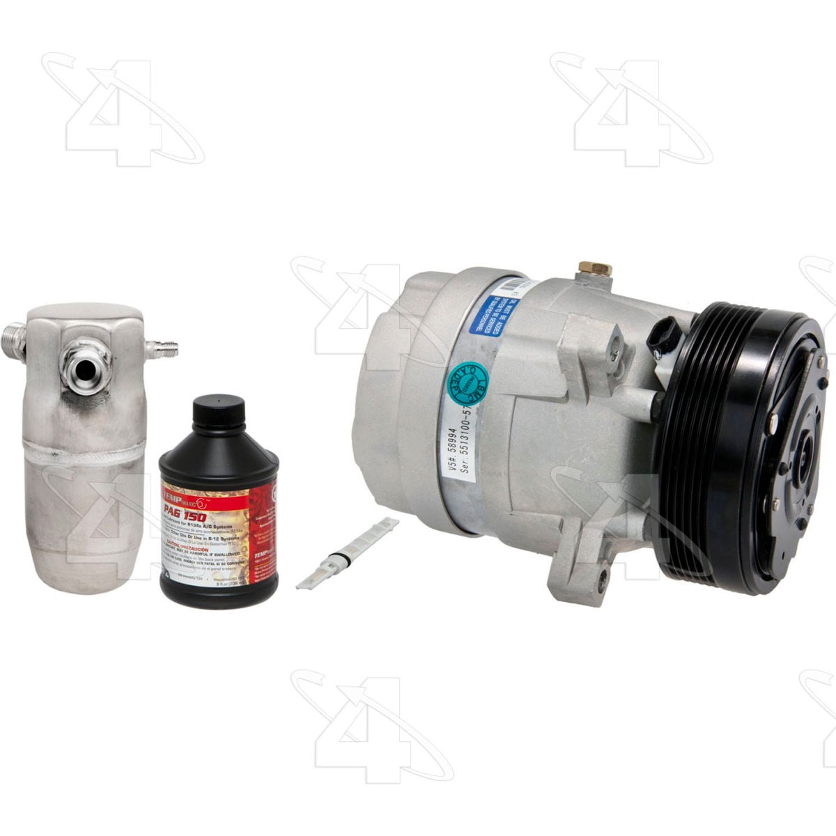 Four Seasons B2467159 1590NK Complete Air Conditioning Kit with New Compressor for 1998-1999 Buick Lesabre