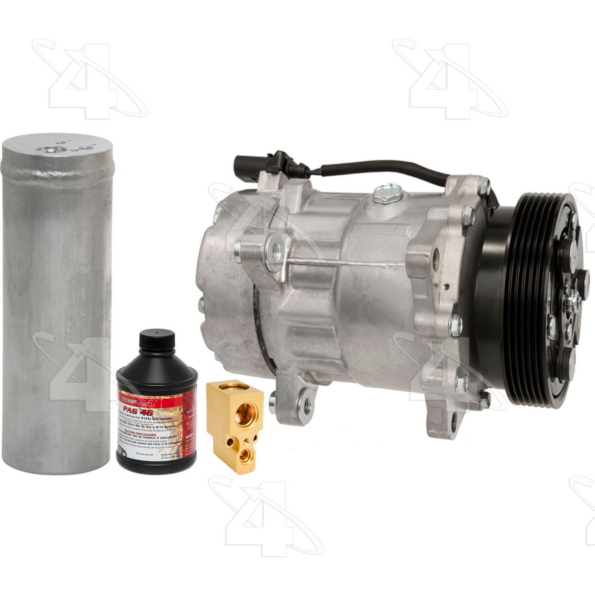 Four Seasons B2461497 4194NK Complete Air Conditioning Kit with New Compressor for 1998-2004, 2007-2007 Volkswagen Beetle