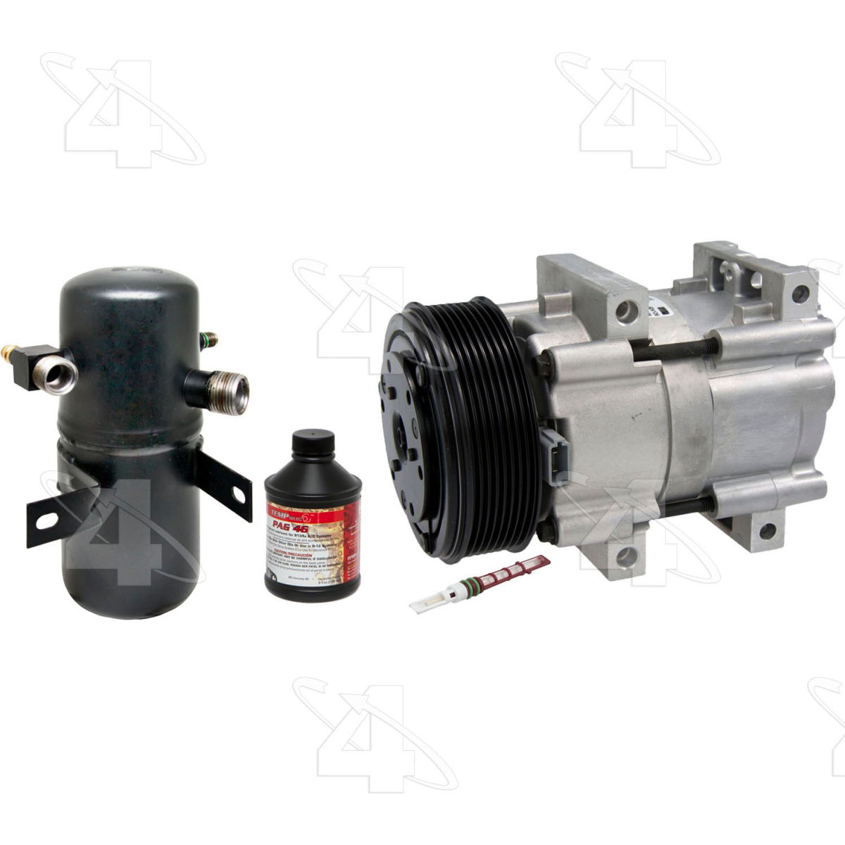 Four Seasons B2467364 1277NK Complete Air Conditioning Kit with New Compressor for 1994-1996 Ford F-250