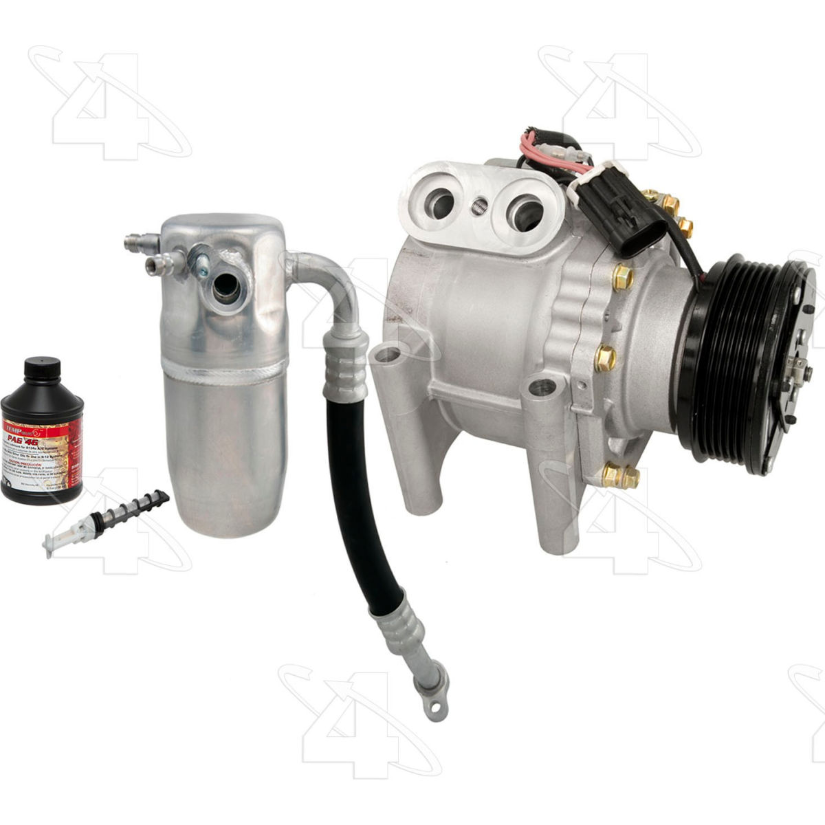 Four Seasons B2461376 3734NK Complete Air Conditioning Kit with New Compressor for 2004-2005 Chevrolet Trailblazer