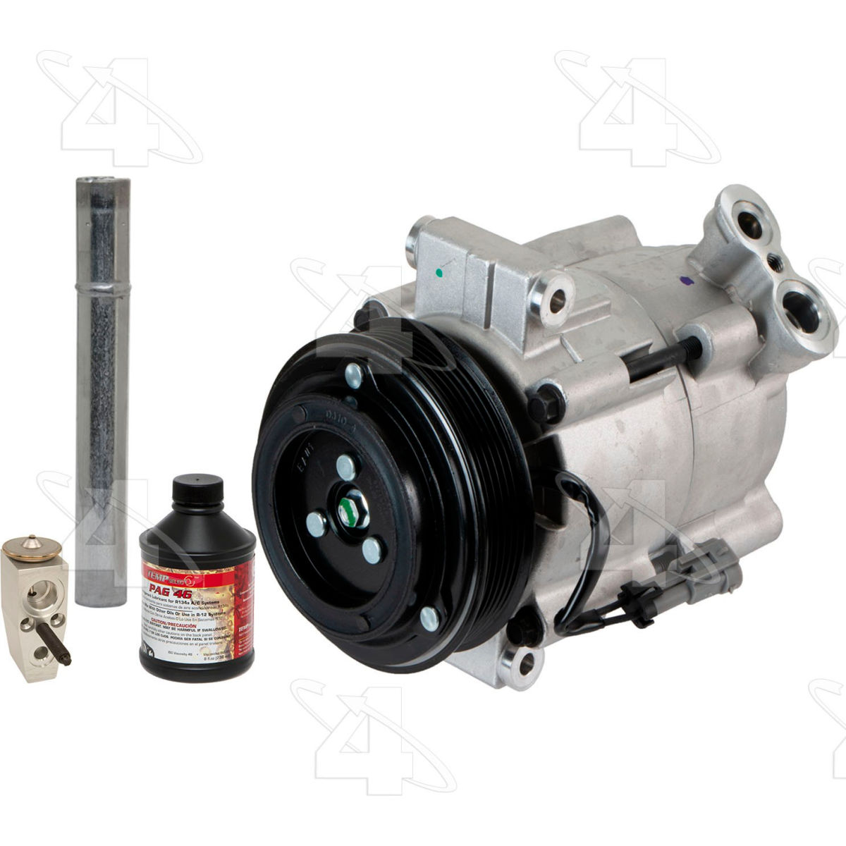 Four Seasons B2468002 6961NK Complete Air Conditioning Kit with New Compressor for 2010-2011 Chevrolet Equinox