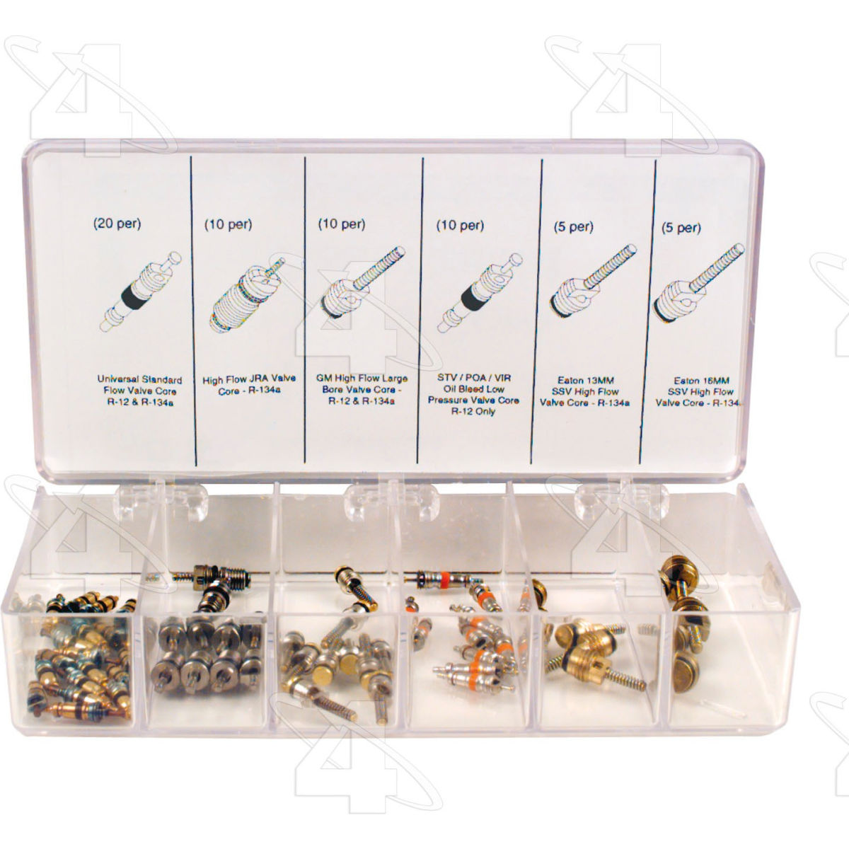 Four Seasons B2472448 59340 Service Port Valve Core Assortment for Universal