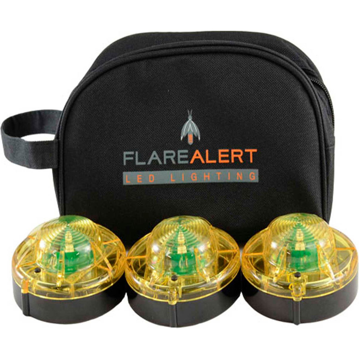 Picture of Keystone Sales Group B2257462 FlareAlert Pro Battery Powered LED Emergency 3 Beacon Kit&#44; Yellow