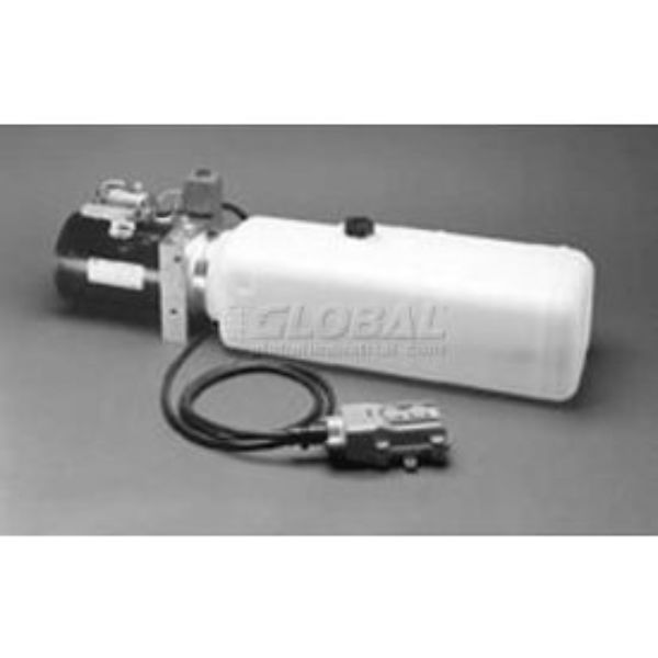 B919224 PU319 Electric 3-Way Release Valve DC Power Unit, 0.86 gal Poly Reservoir, 0.375 in. NPTF Outlet