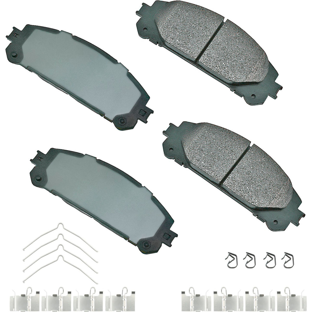 B2381248 AKACT1324A ProAct Ultra Premium Ceramic Disc Brake Pad Kit for 2017-2015 Lexus NX200T