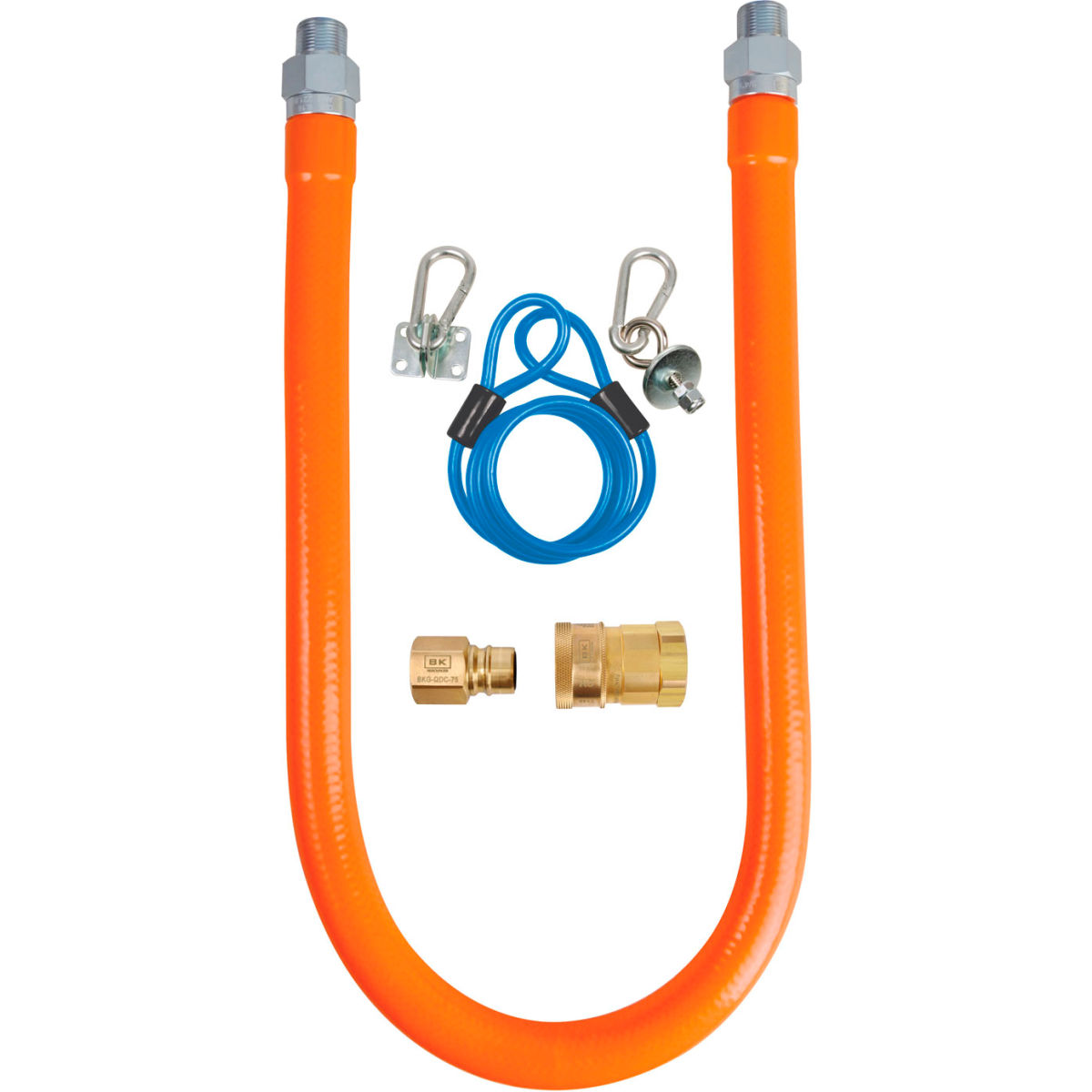 0.5 x 48 in. Commercial Gas Hose Kit - CSA & ANSI Approved