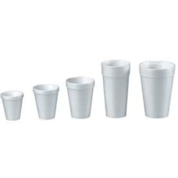 Picture of Lagasse B567478 8 oz White Hot & Cold Dart Foam Cups - 1000 per Case
