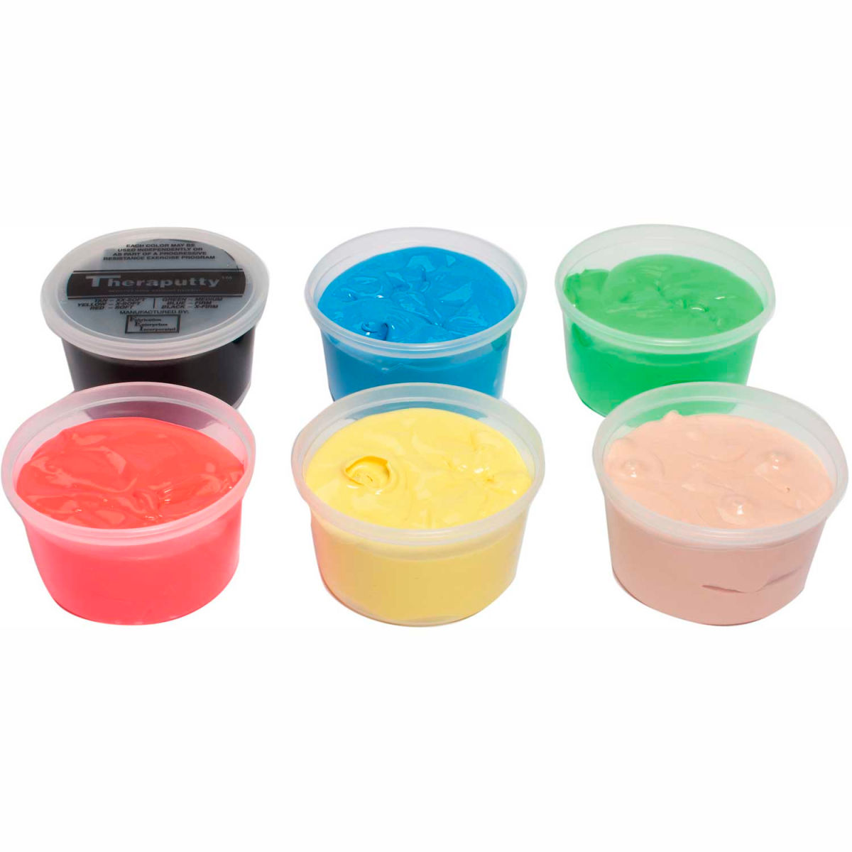 1 lbs TheraPutty Exercise Putty Set - Assorted Color - 6 Piece