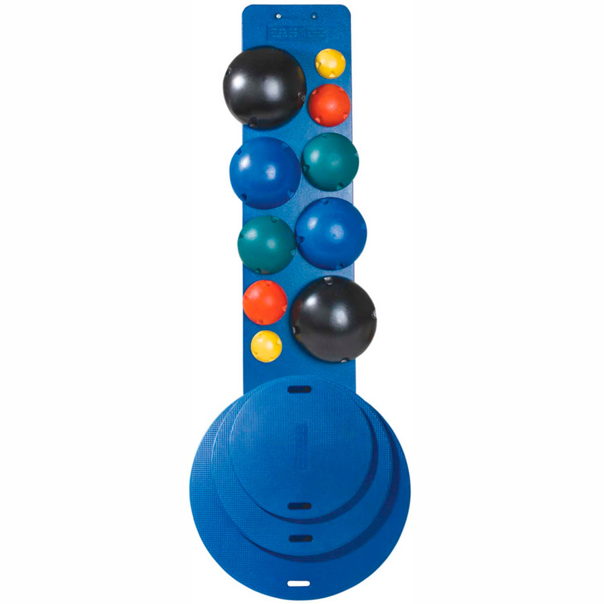 CanDo MVP Balance System, 10-Ball Set with Wall Rack