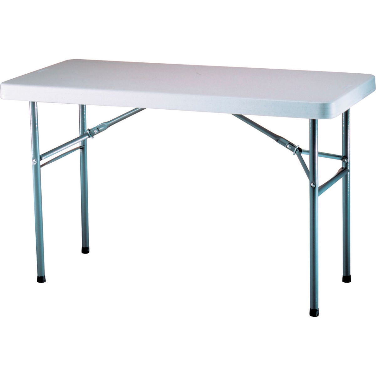 506385GY Adjustable Height Plastic Folding Table, White - 24 x 48 in.