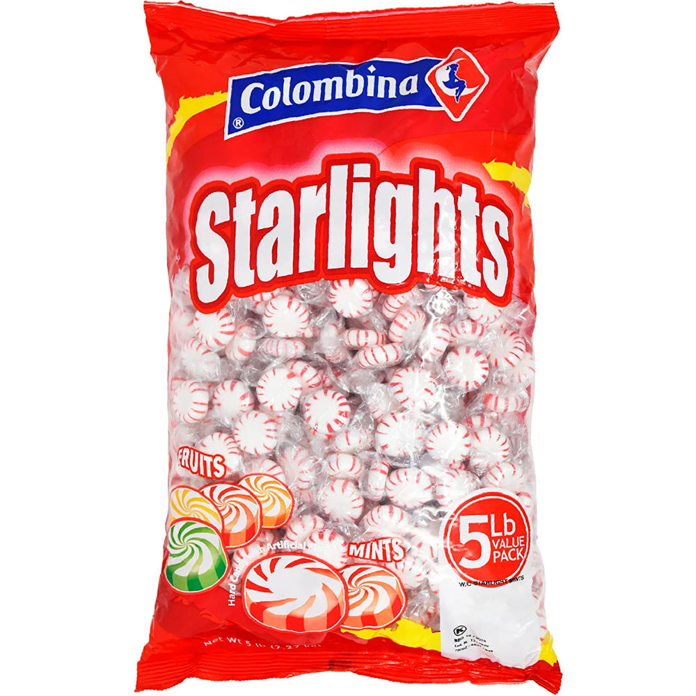 B2946881 Peppermint Starlight Mints Candy - 5 lbs Bag