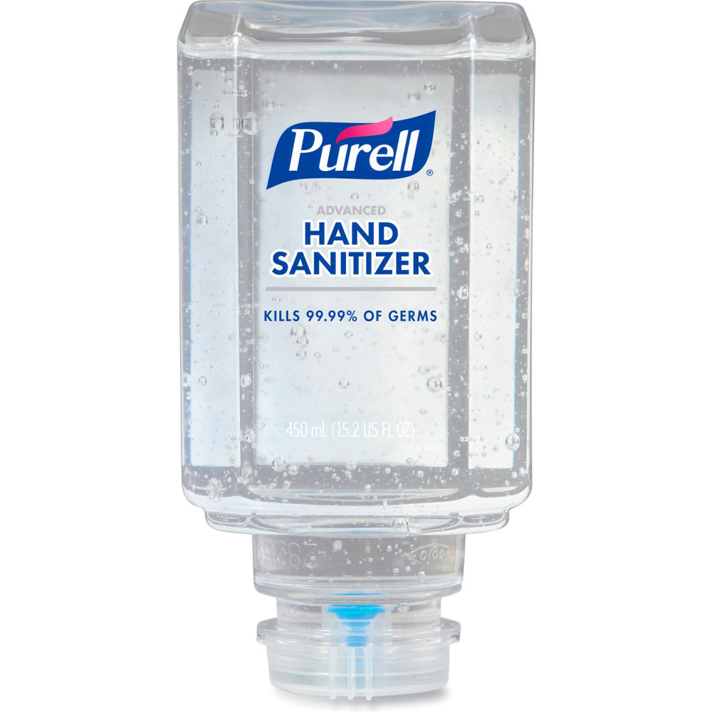 B3092474 Purell Advanced Gel Hand Sanitizer Clean Scent for ES1 450 mL Refill Clean Scent  Pack of 6  Clear