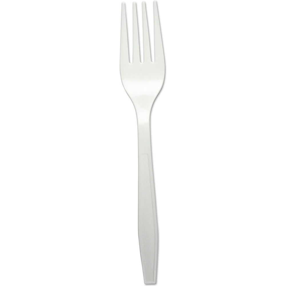 Picture of United Stationers Supply B3130408 Polypropylene Boardwalk Fork, White - Pack of 1000