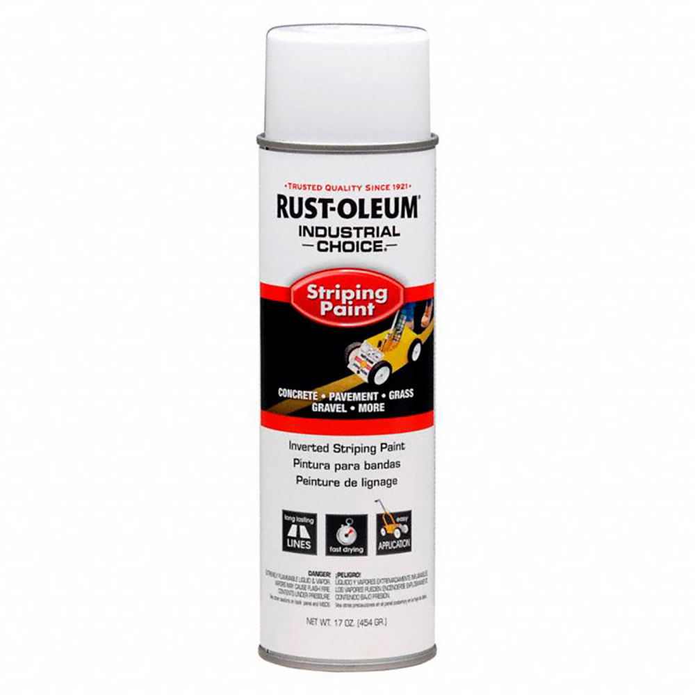 B3084941 Inverted Striping Aerosol Paint, White - Case of 6